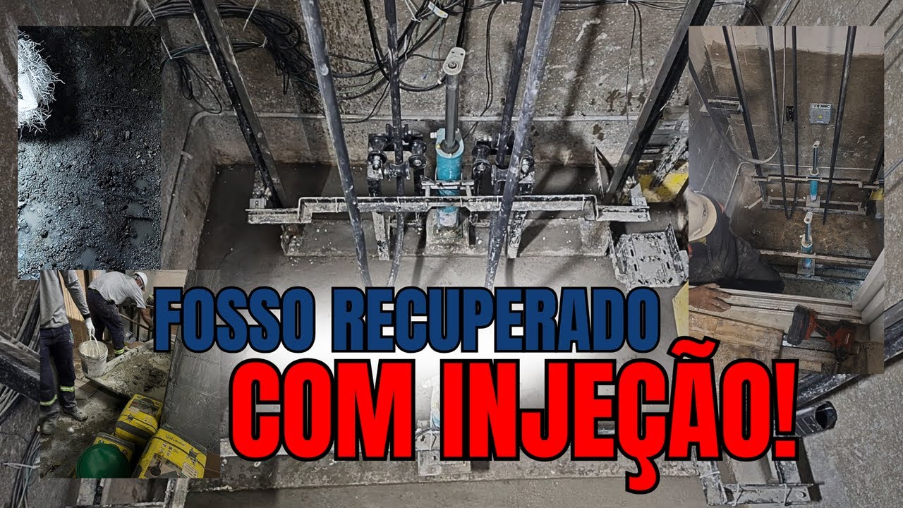Recuperação de Fosso de Elevador com Injeção de Resinas