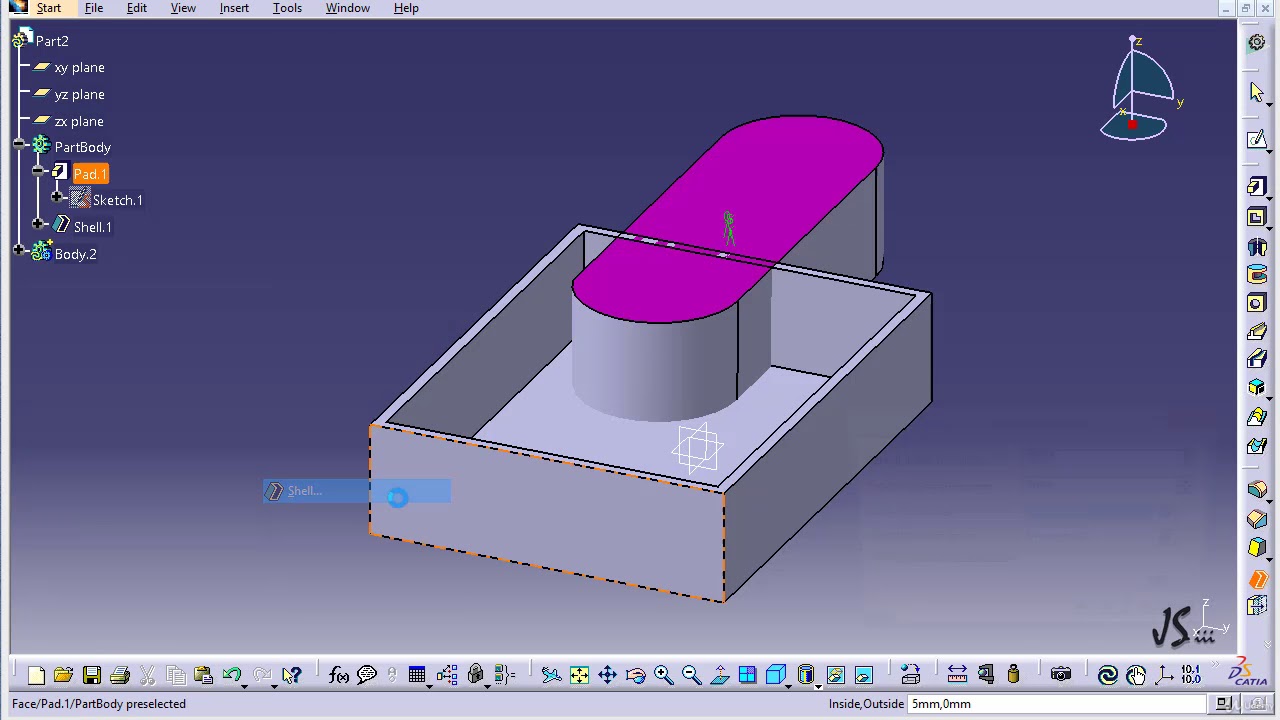 Catia Tutorial : 2 Union Trim