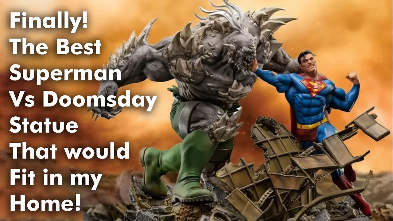 Iron Studios 1/10 Superman Vs Doomsday Unboxing, Assembly and Review