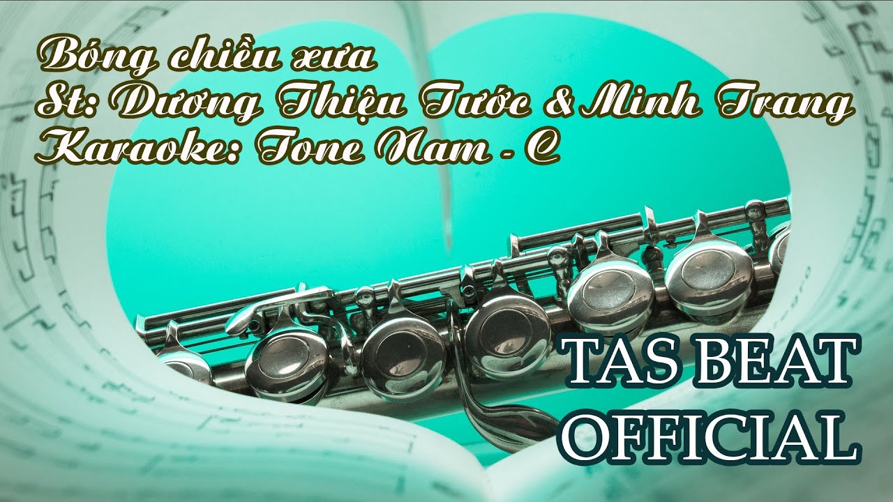 Karaoke Bóng chiều xưa - Tone Nam | TAS BEAT