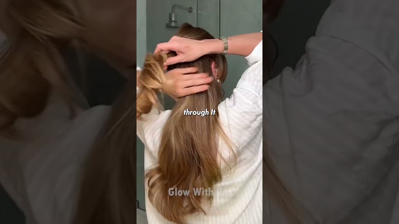 Easy Twisted Ponytail Hairstyle in 20 Seconds 😍✨