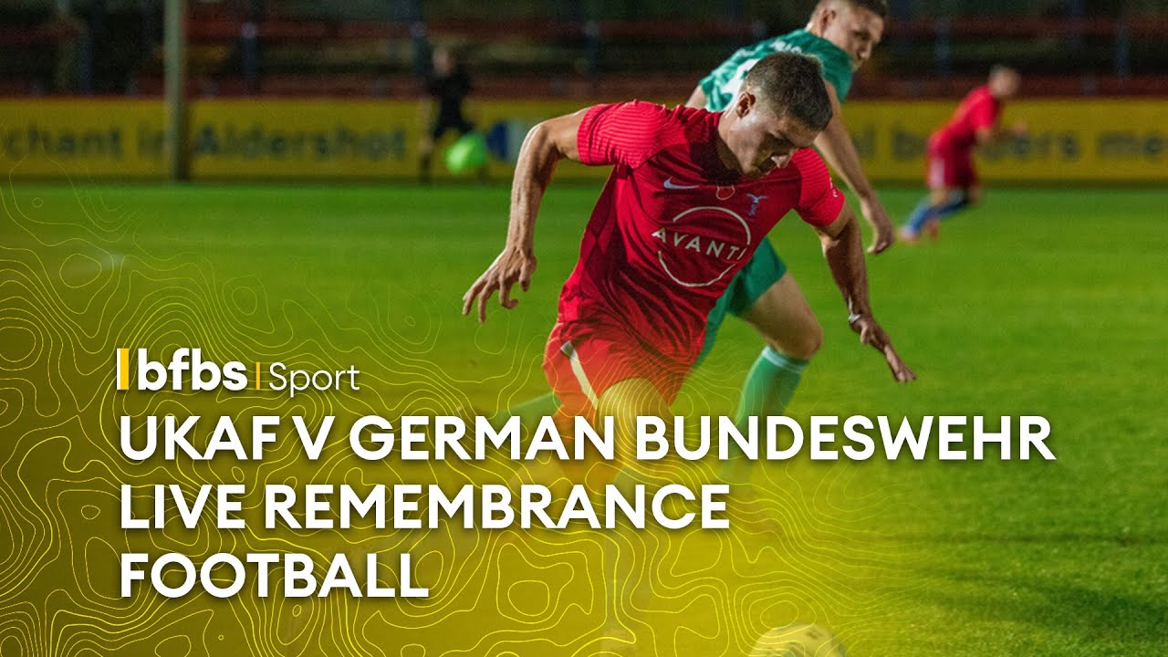In full: UKAF men v German Bundeswehr | Remembrance football