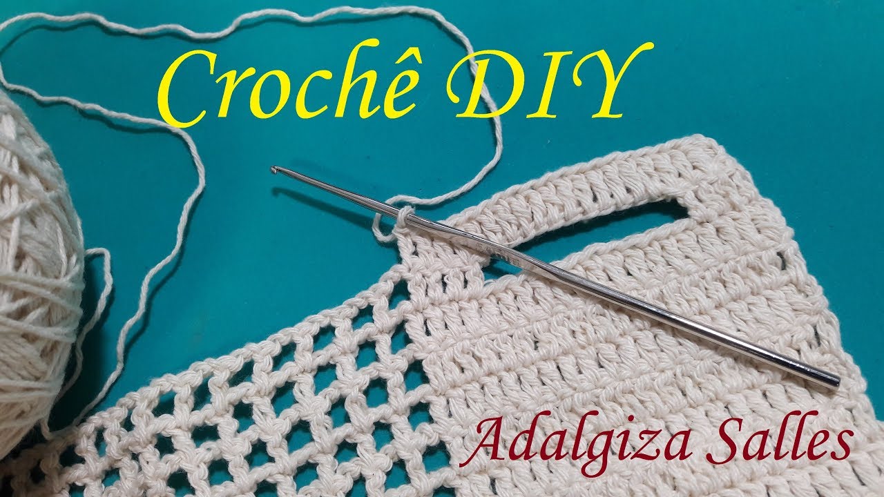 😎 DIY Dica para cortina de crochê - Entremeio para passar o varão super fácil passo a passo completo