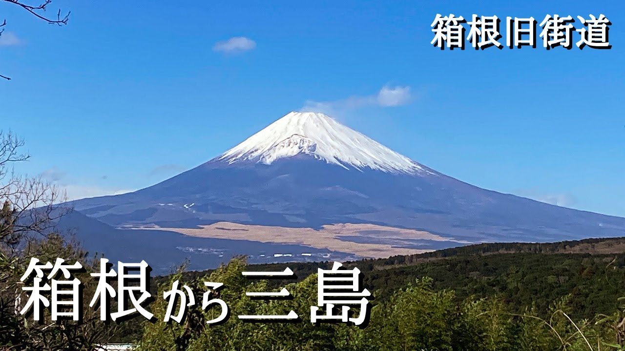 【道を行く】旧東海道の箱根路を箱根から三島まで歩く