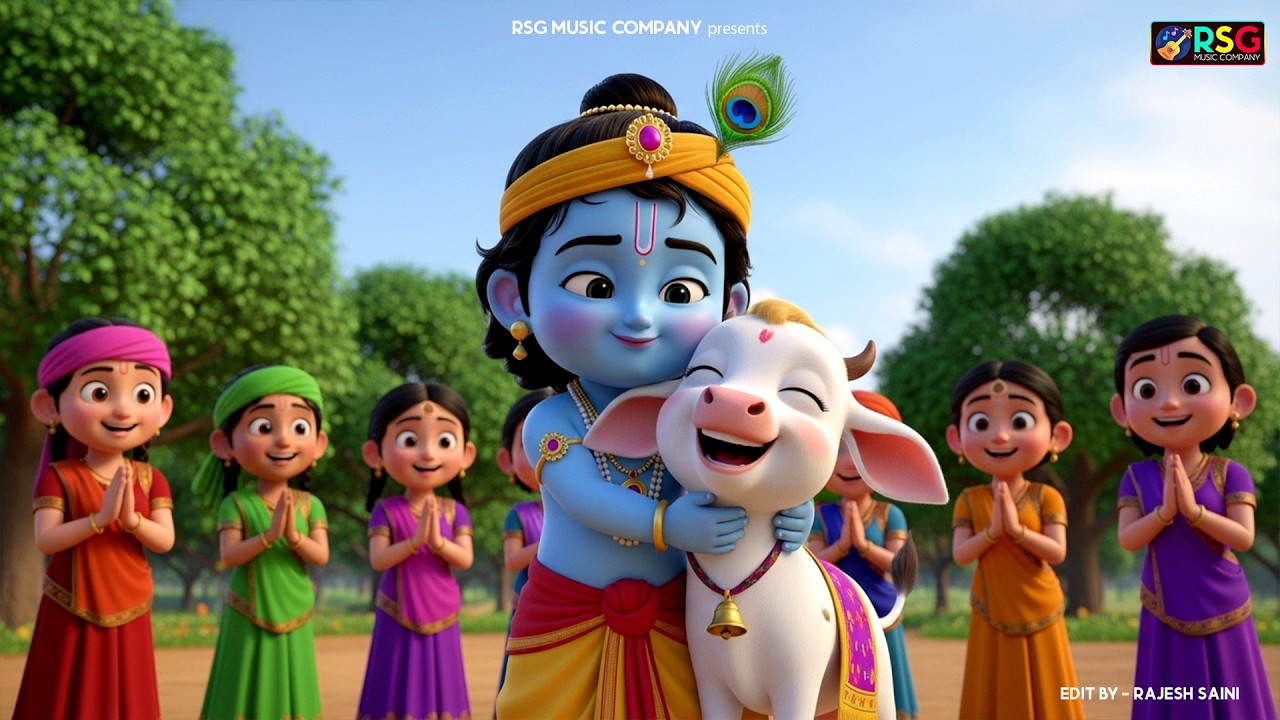 छोटी छोटी गैया - Choti Choti Gaiya Chote Chote Gwal | Krishna Bal Leela | Little Krishna Song