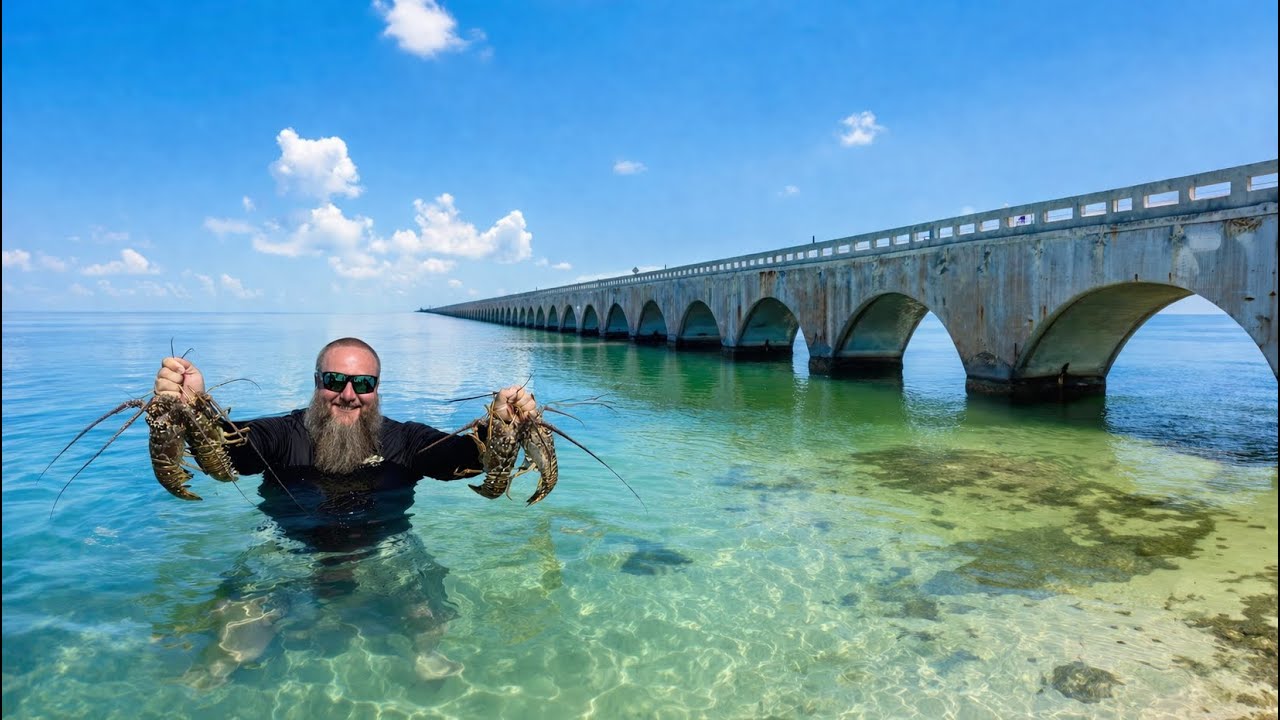 4 Days Catching LOBSTER in the Florida Keys - Surprise Guest! (Catch, Clean, Cook)
