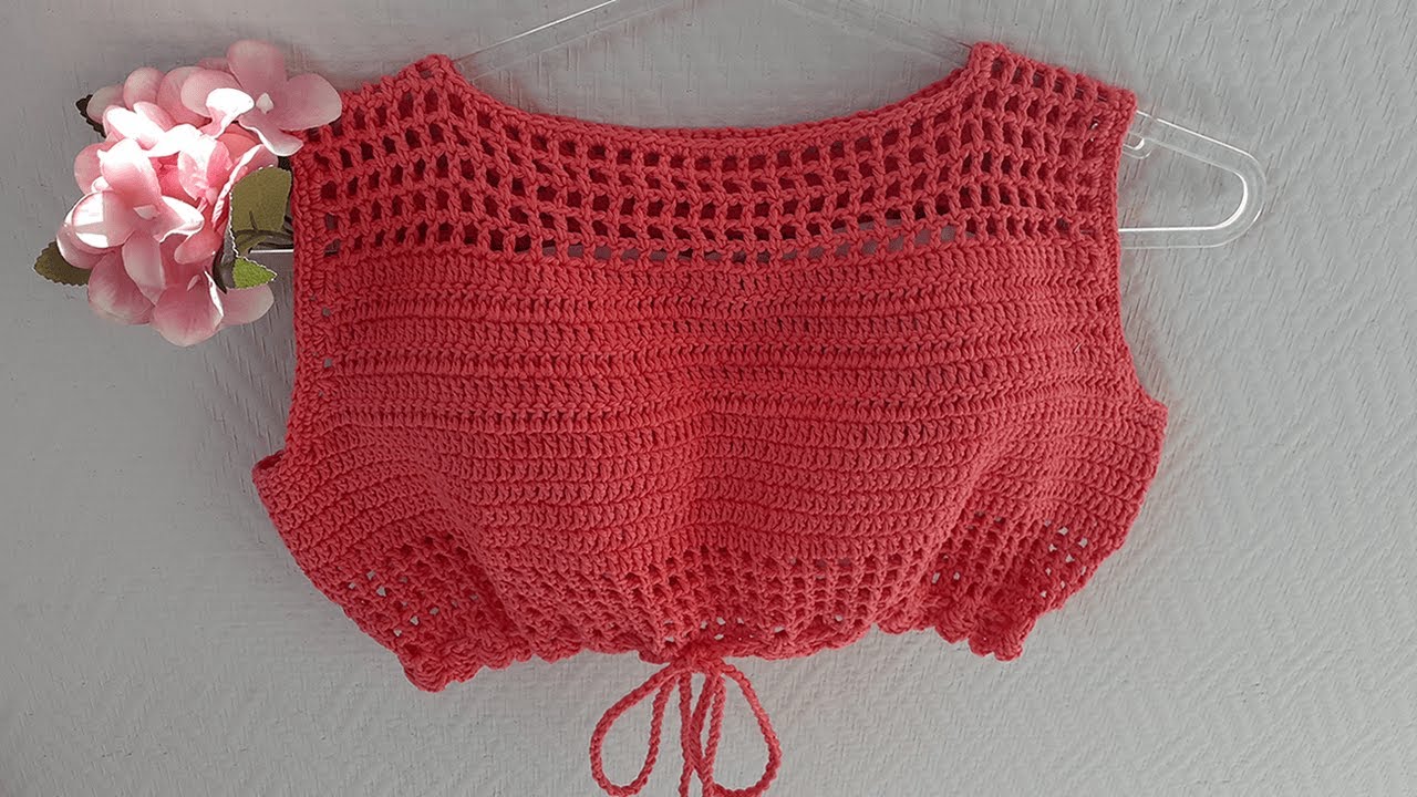 BLUSA/CROPPED EM CROCHÊ | Passo a Passo