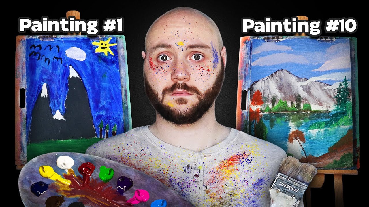 Following 25 Bob Ross Tutorials as a Beginner