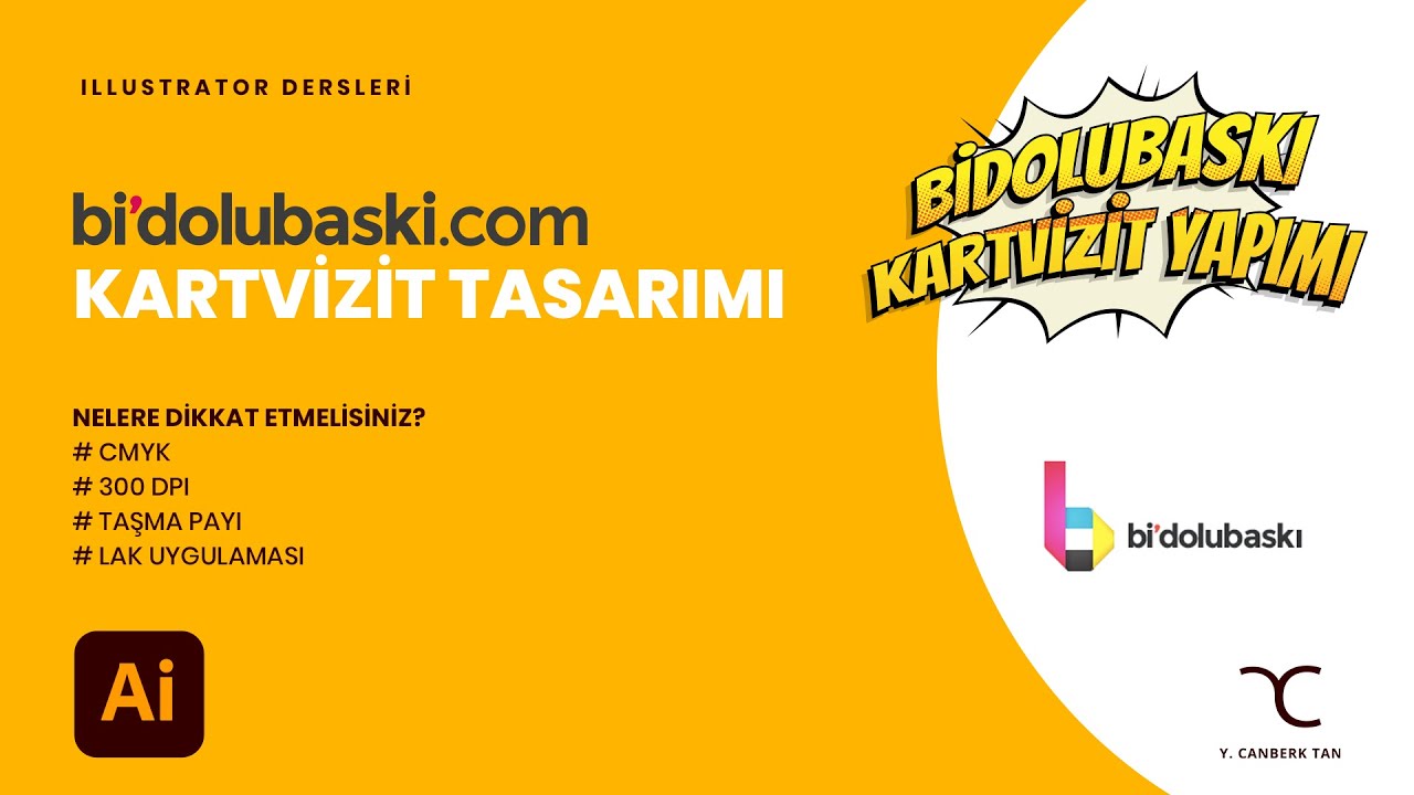Bidolubaskı.com Laklı Kartvizit Tasarımı Nasıl Yapılır? | Adobe  Dersleri Tutorial