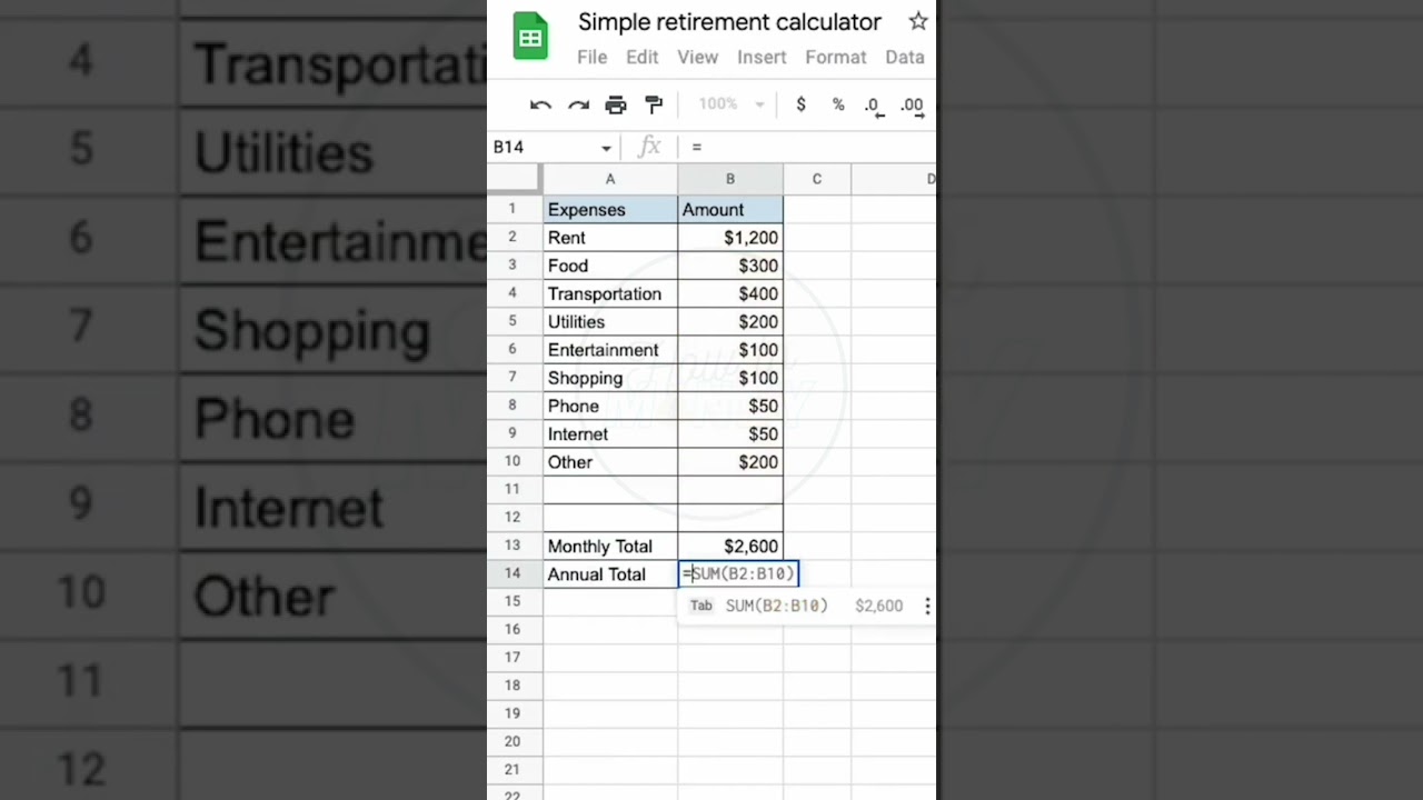 How to make a simple retirement calculator| How much to save for retirement| Retirement planning