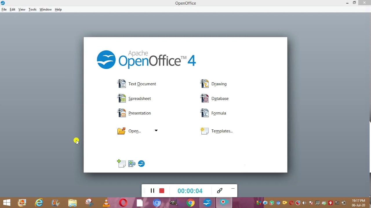 Introduction of open office calc