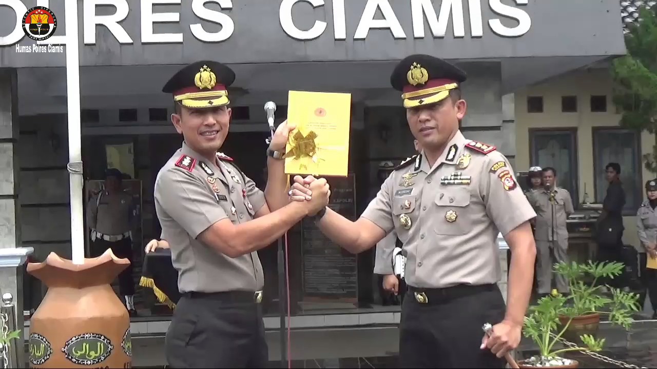 Sertijab Kapolres Ciamis dari AKBP DIDI HAYAMANSYAH, SH. SIK. MH ke AKBP NUGROHO ARIANTO SIK. MH