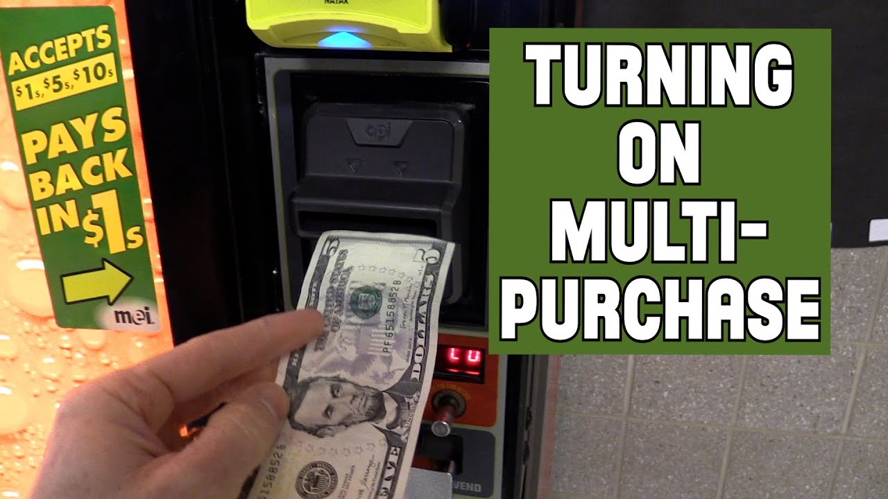 What is MULTI-PURCHASE on a VENDING MACHINE?