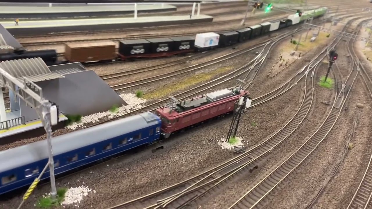 リカラー大阪店でNゲージ鉄道模型走行会🚃