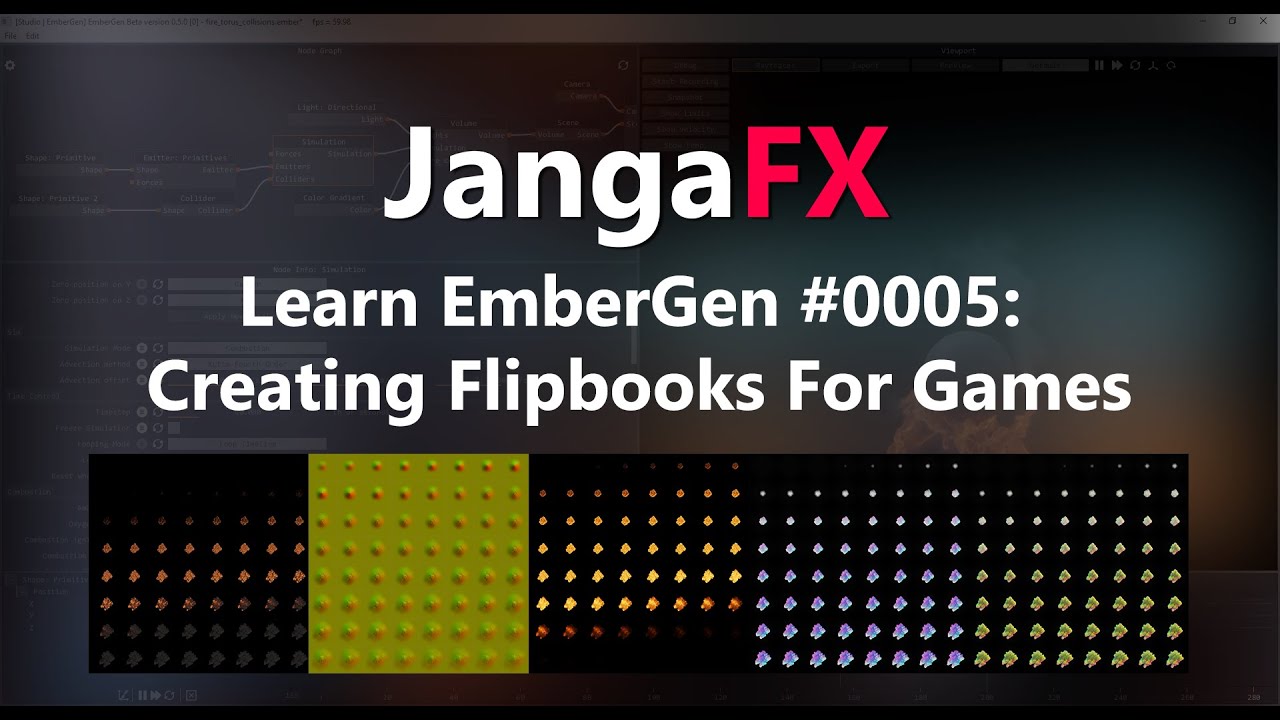 EmberGen Tutorial #0005: Creating Flipbooks For Games