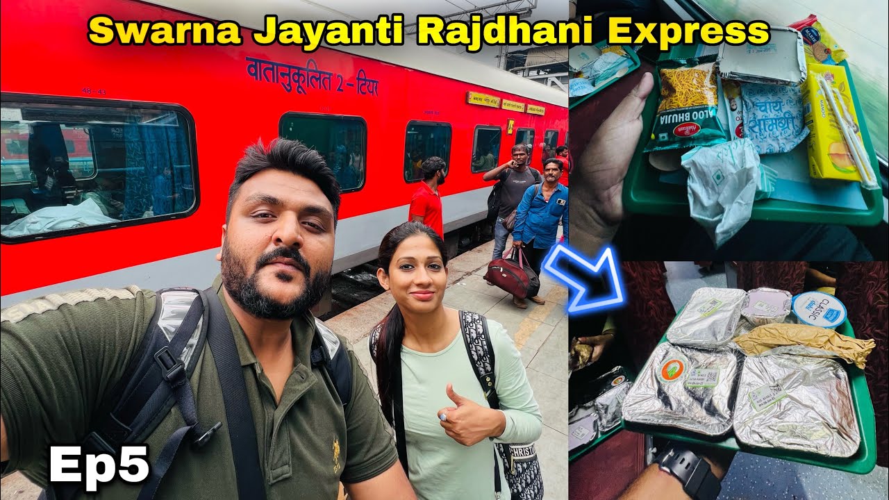 Swarna Jayanti Rajdhani Express Journey || Best IRCTC food || Char Dham Yatra Ep5
