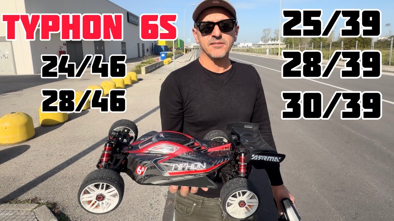 Arrma Typhon 6s Test pignoni e corone (geartest)