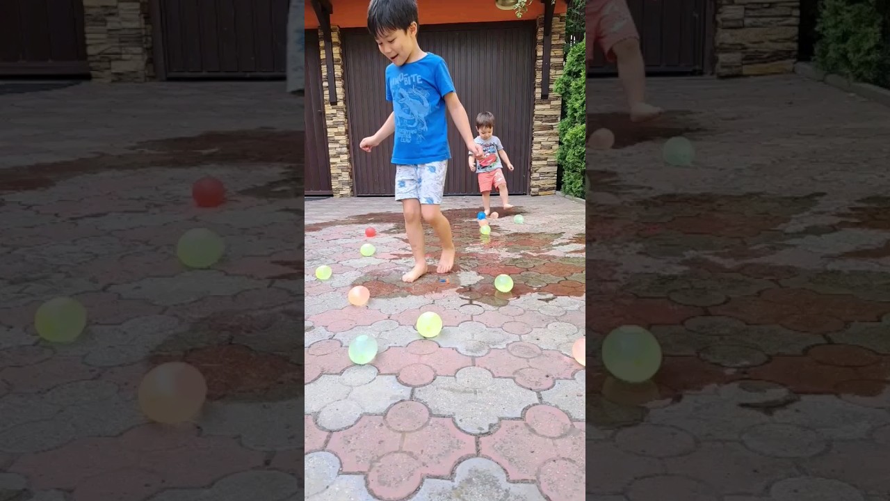 Summer fun 🎈Waterballoons play for kids #kidsdiyandplay #summer #summerfun #kidsplay #balloon #play