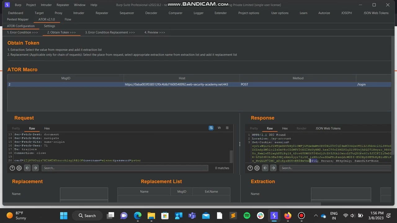Authentication Token Obtain and Replace (ATOR) V2.1.0: Burp Plugin - Payatu