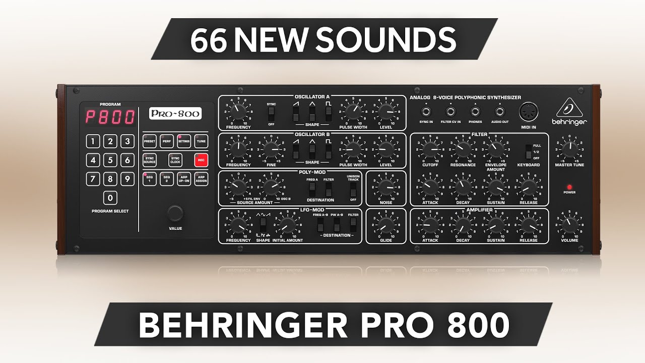 BEHRINGER PRO 800 ♫ 66 Custom Patches ► Complete Synth Collection Sound Bank | PT. 2