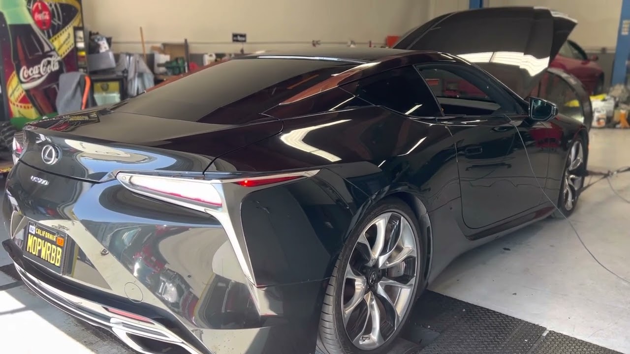 LC 500 stock dyno pulls and exhaust