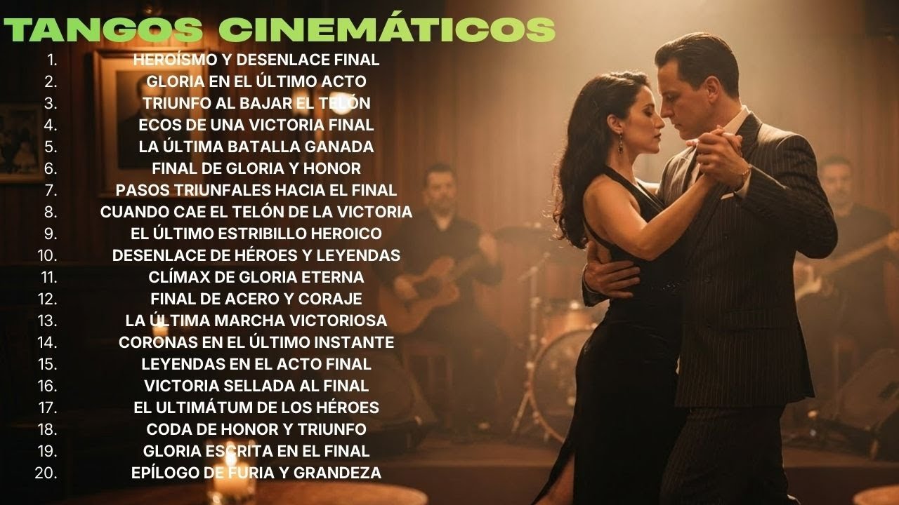 20 Tangos Cinemáticos Épicos (Instrumentales) | El Gran Final Vol.1