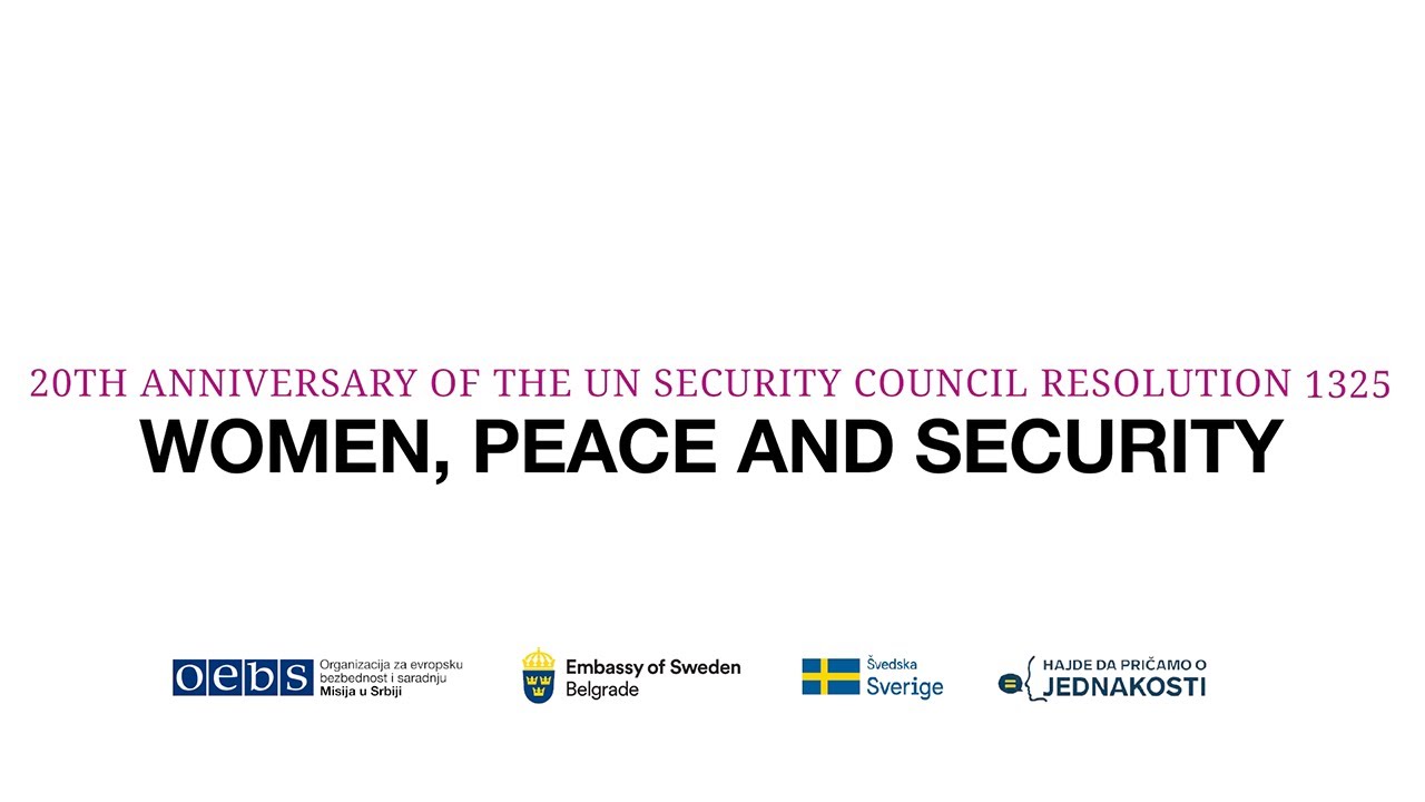 Marking the 20th Anniversary of UNSCR1325 &ndash; What does the Resolution mean for us?