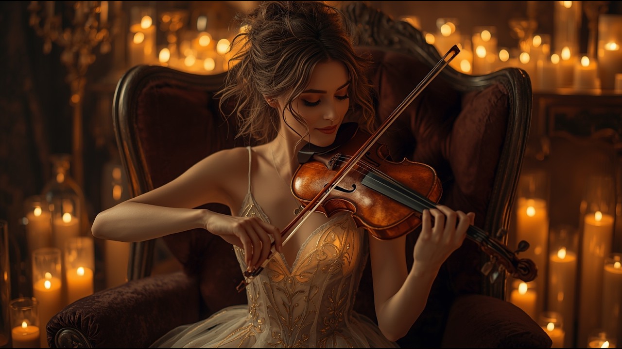 Violín Poderoso a la Luz de las Velas 🕯️ | Música Instrumental para Ambiente y Enfoque