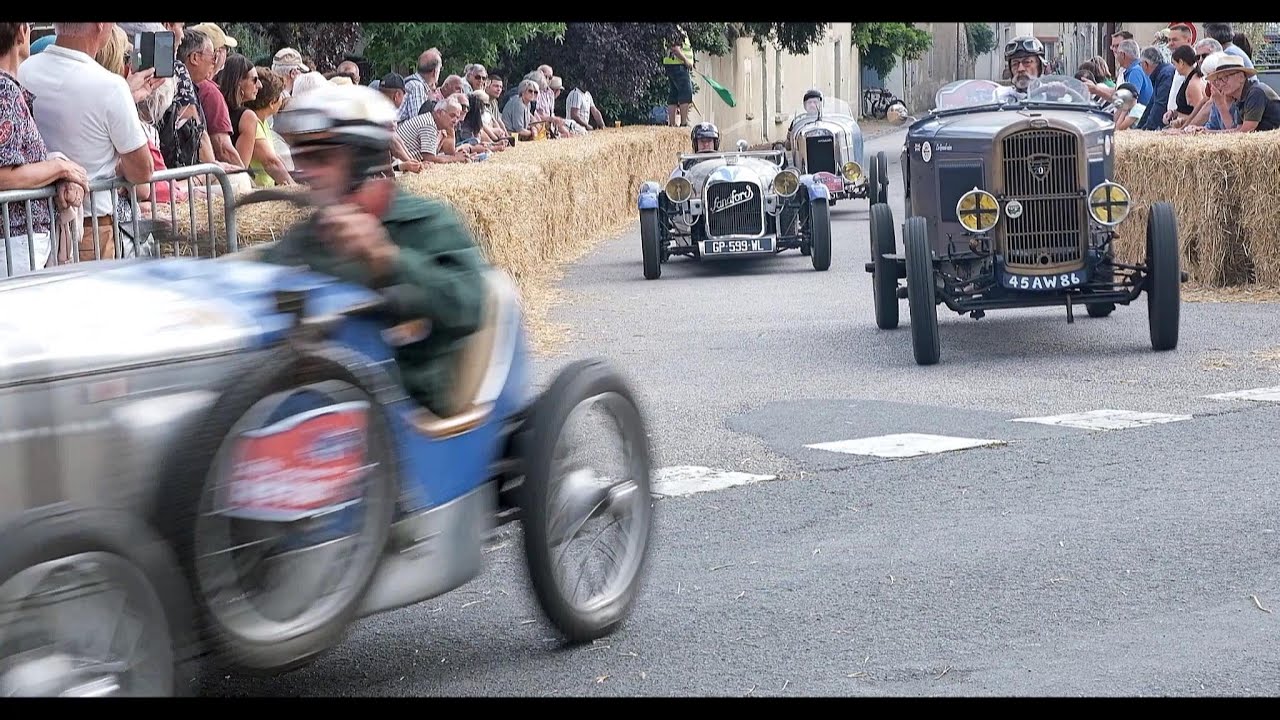 Grand-Prix Rétro Puy-Notre-Dame 2023 Cyclecars 3 - La ligne d'arrivée
