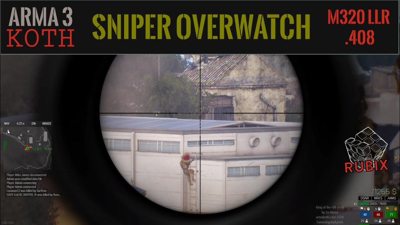 Arma 3 - Sniper Kill Streak Montage 19K0D KOTH | 4K Gameplay