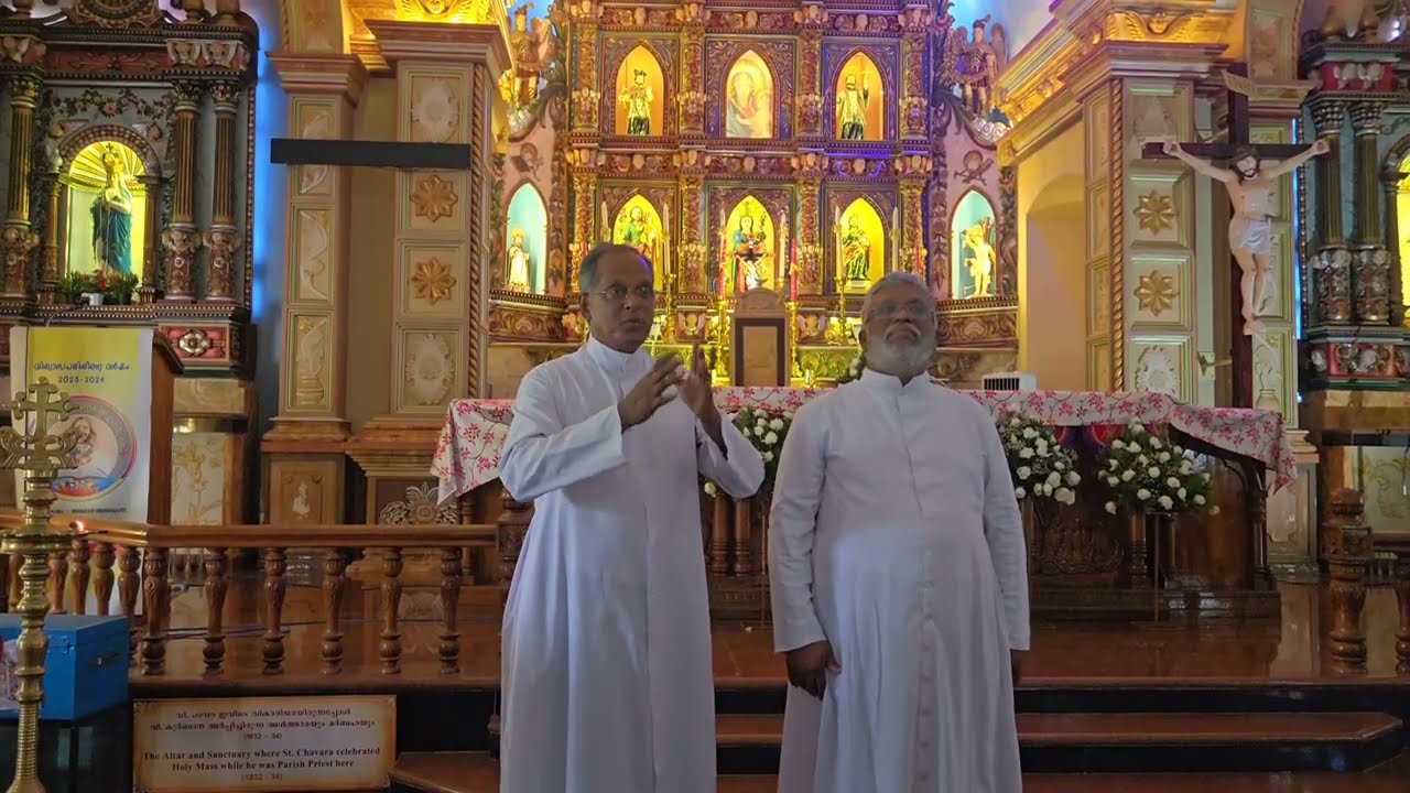 Portion of the Cross cut by farmer woman  - Pallipuram church kerala