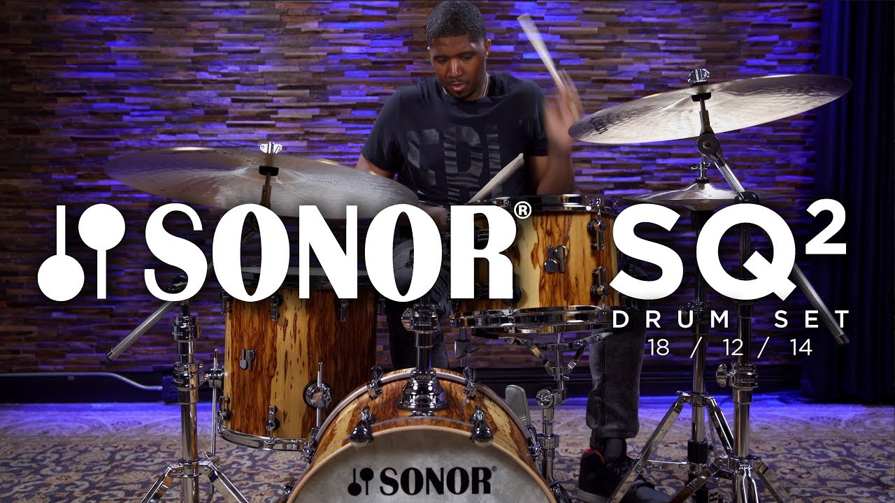Sonor SQ2 Series Maple Drum Set 18/12/14 - African Marble Semi Gloss