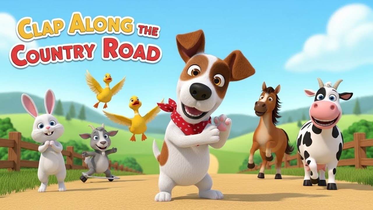 Clap Along the Country Road  /  Animated kids song