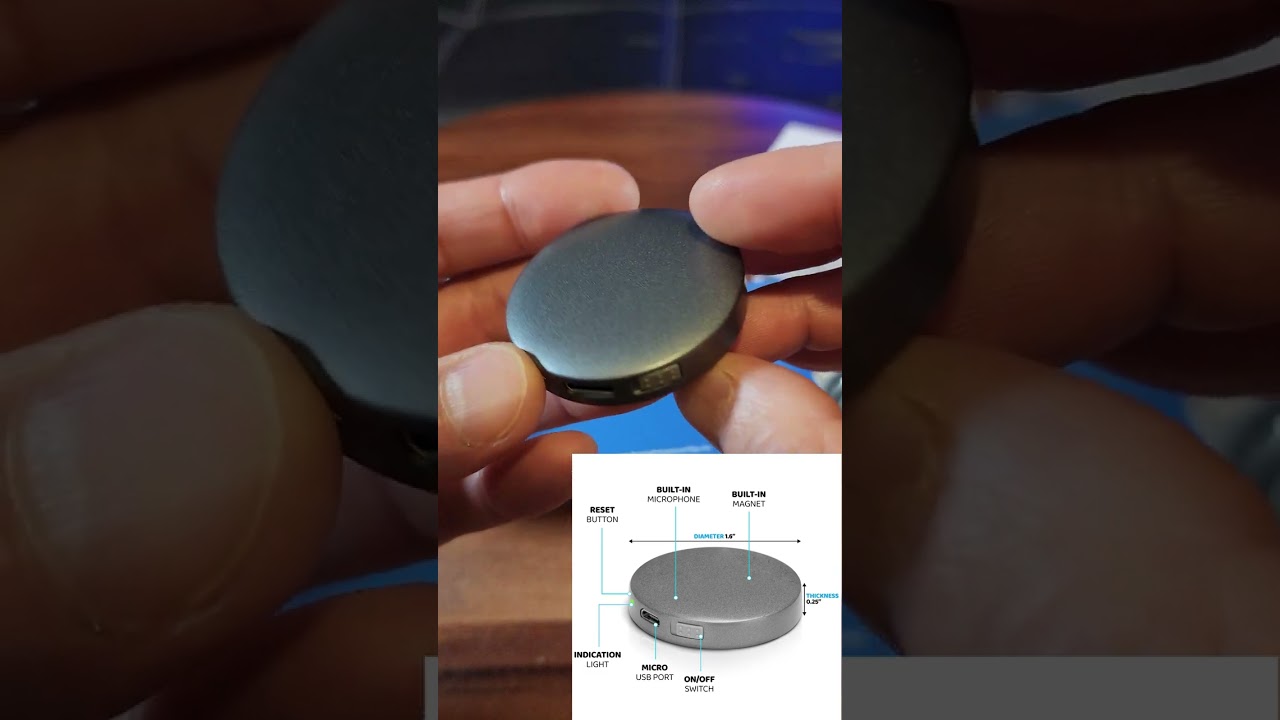 Магнитный диктофон с голосовым управлением Knight Security | Удивительное маленькое устройство!