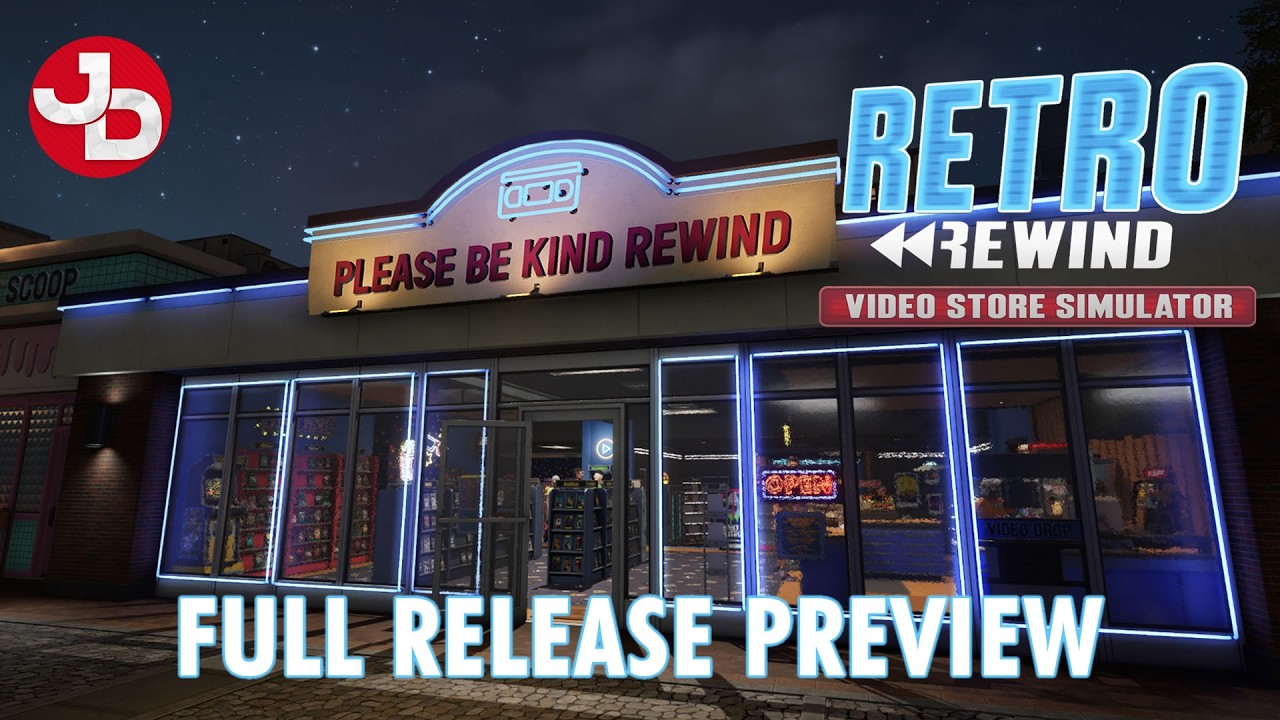 WE OPENED A 90's VIDEO CLUB! Retro Rewind - Video Store Simulator | FULL RELEASE PREVIEW