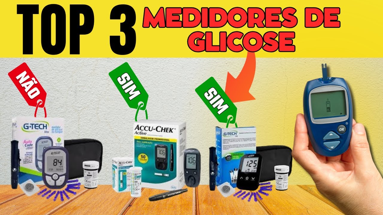 Os 3 Melhores de Glicose para Comprar | Top 3 Glicos&iacute;metros Para Diabetes | Medidor de glicose BOM
