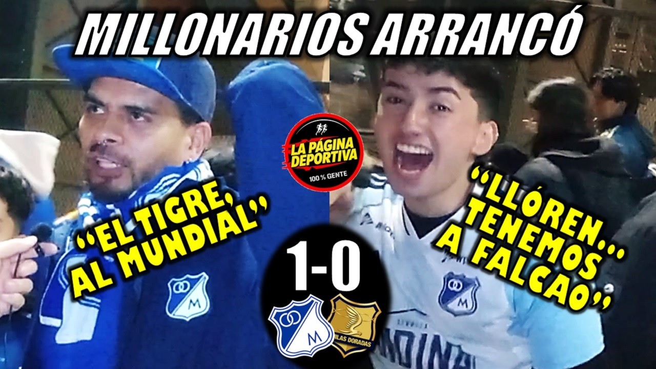 Millonarios vs. Águilas Doradas (1-0). Falcao García hizo gol y esto le dijeron los hinchas azules