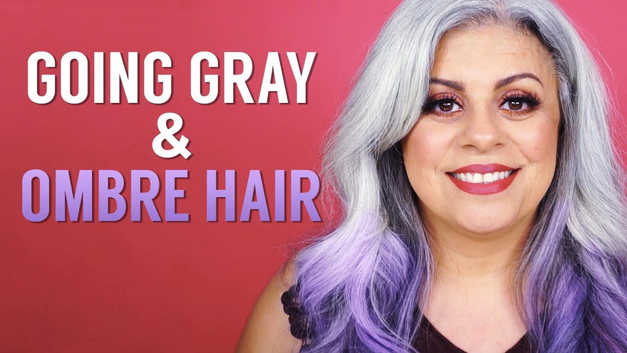 Going Gray and Purple Ombre Hair | Maryam Remias