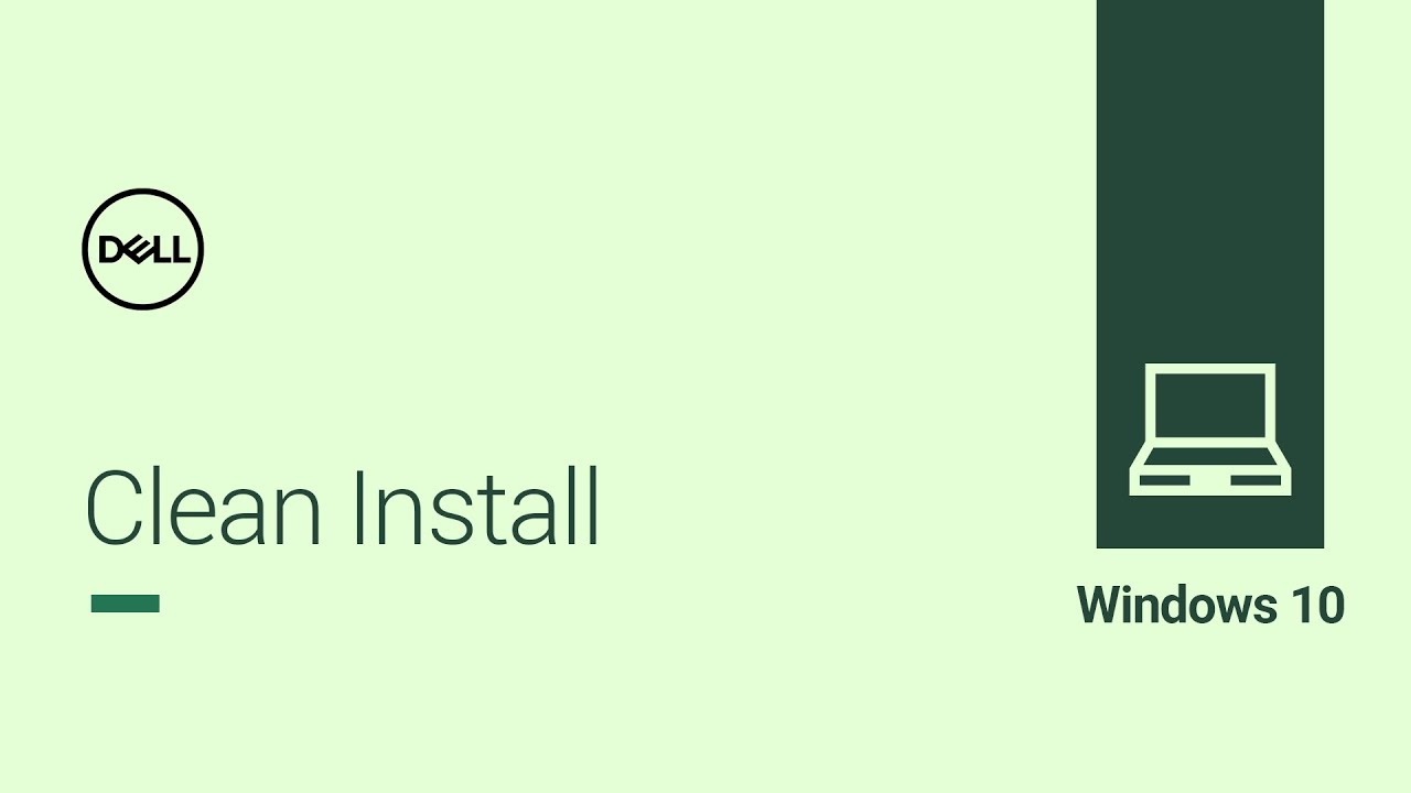 Чистая установка Windows 10 (официальная техническая поддержка Dell)