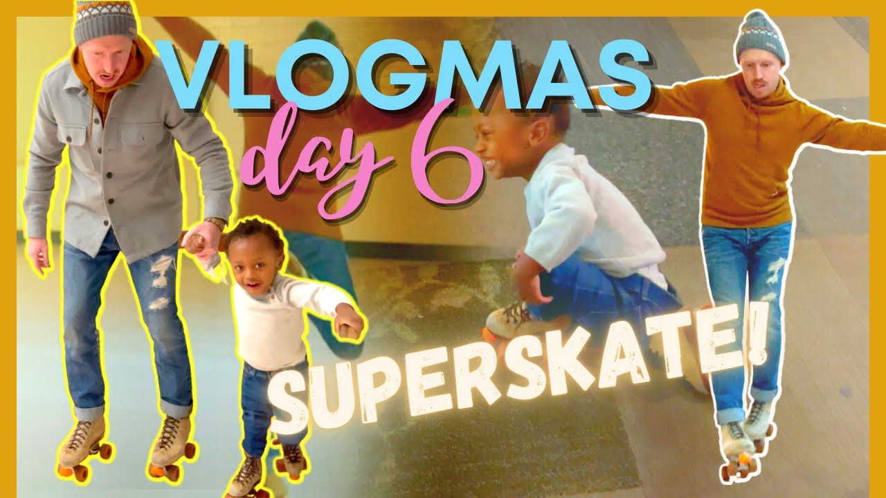 VLOGMAS DAY 6 | We took our toddler ROLLER SKATING for the FIRST TIME!