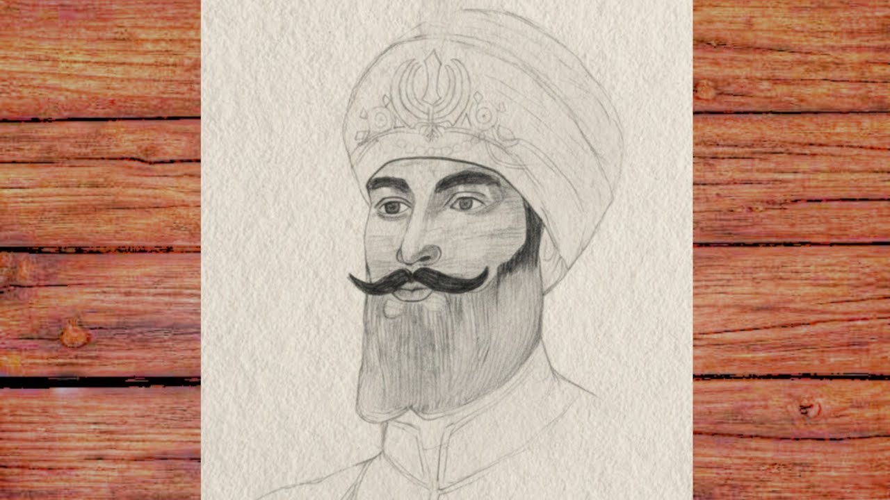 How to draw guru gobind singh ji। Pencil drawing of guru gobind singh ji। Easy drawing।