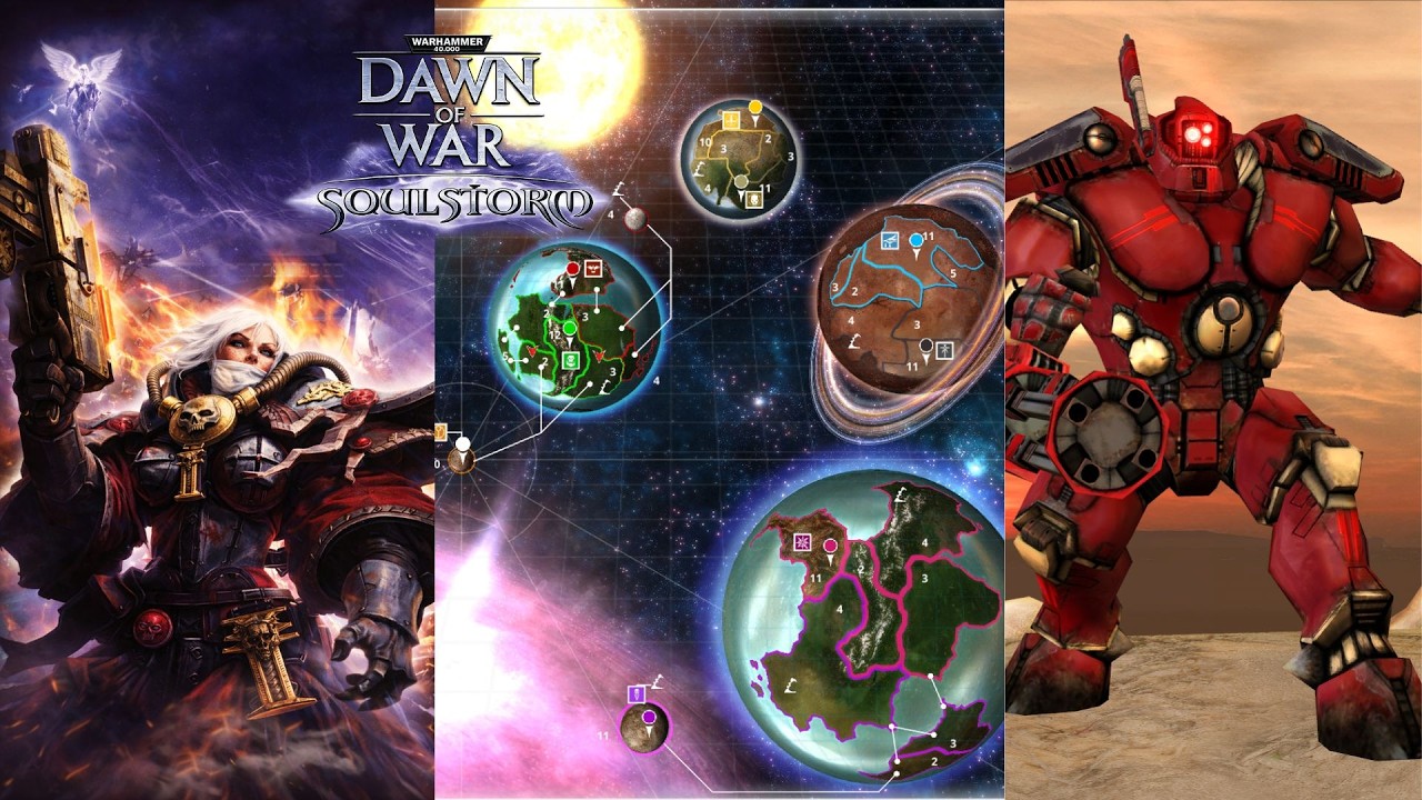 Warhammer40kDoW Definitive Edition: Soulstorm - Hard. Tau's campaign. Conquer Ork's main base.