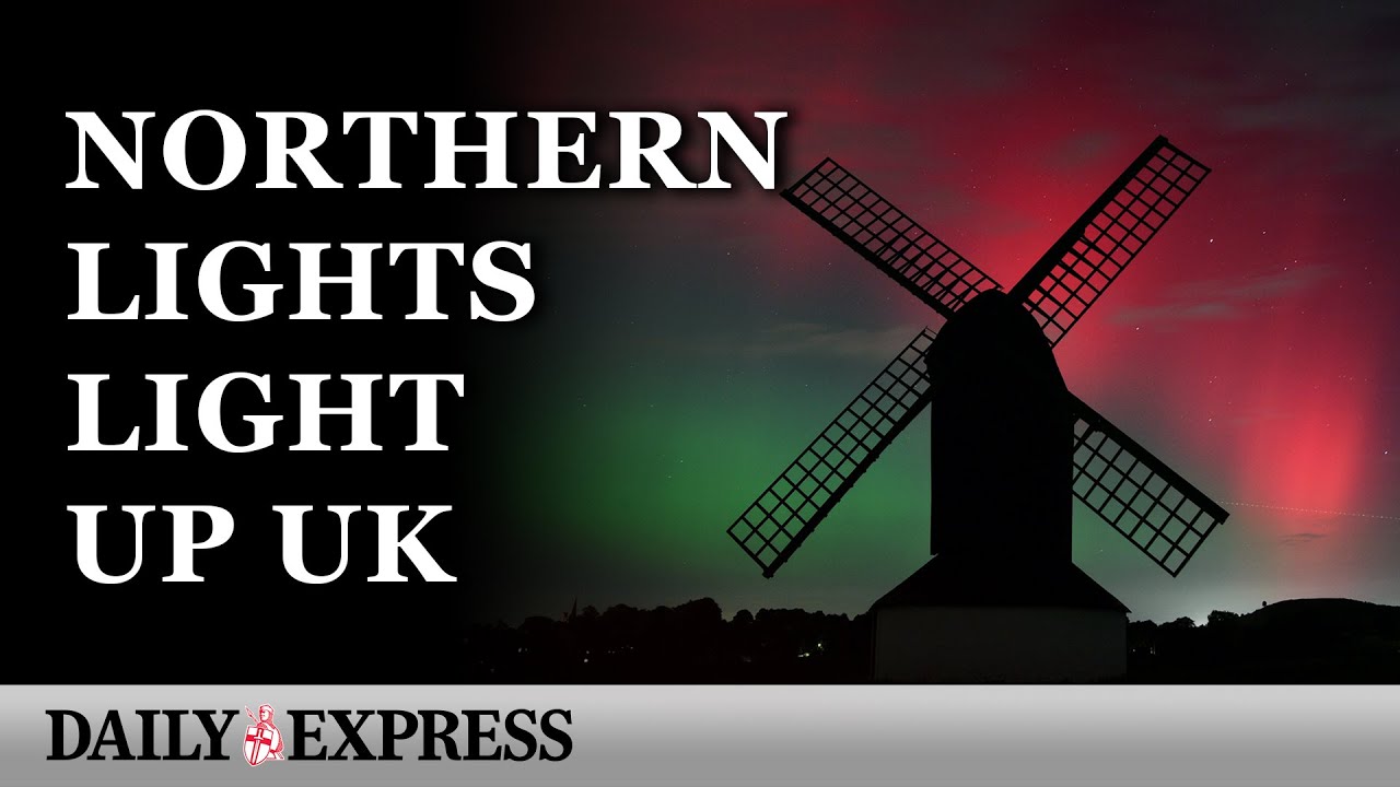 Northern Lights put on stunning display across England