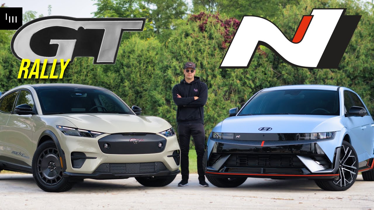 Hyundai Ioniq 5 N против Ford Mustang MachE Rally — две стороны одной медали