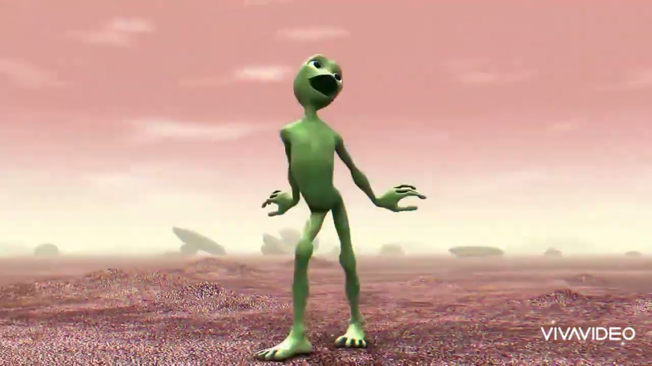 Green man dancing