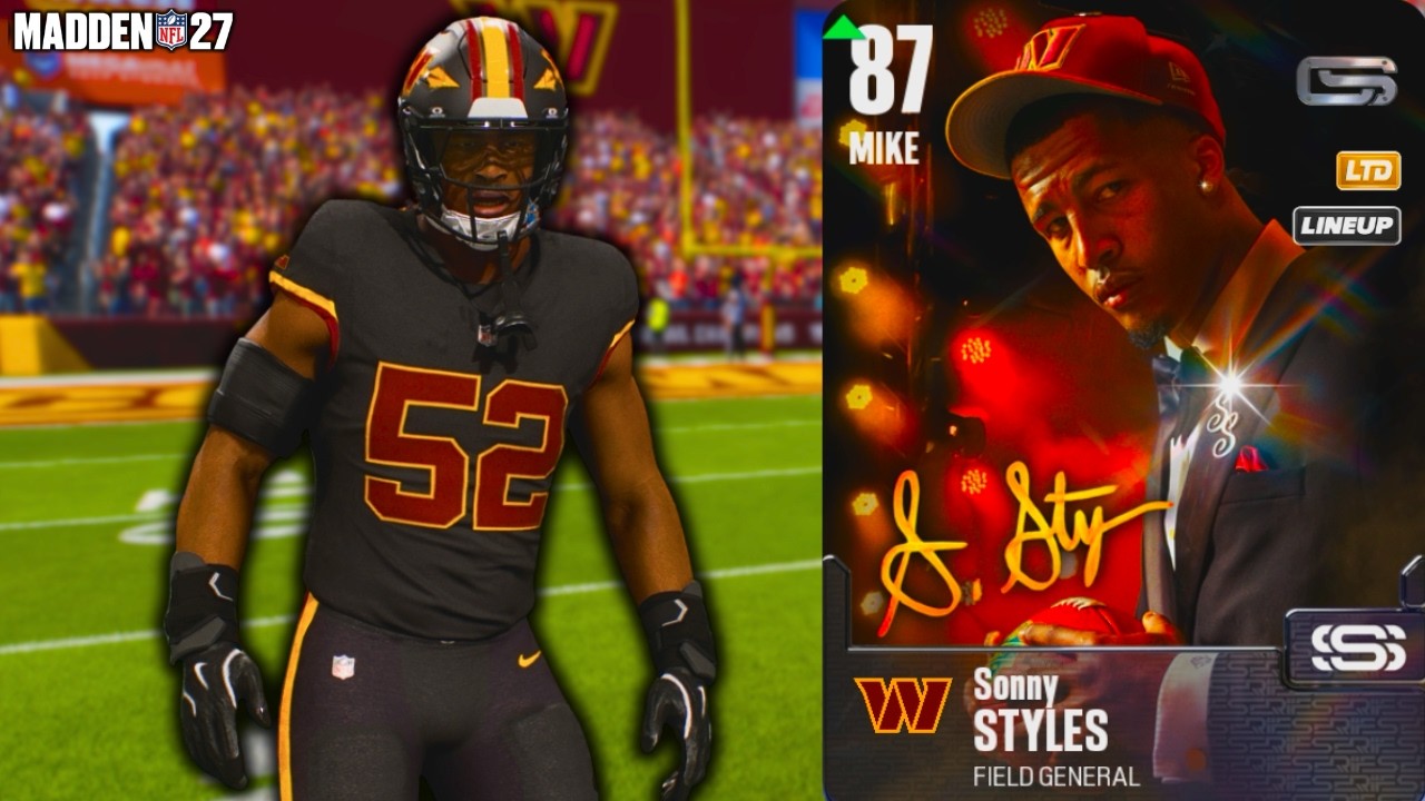 LTD Sonny Styles is A Menace on the Commanders Theme Team in Madden 27!