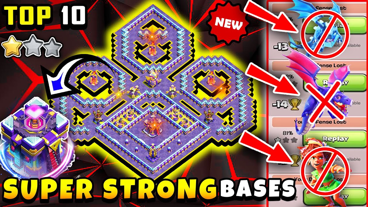 БЕЗУМИЕ🔥 Новая ТОП-10 баз TH15 для войны/CWL/трофея + ссылка для копирования 2025 | Ратуша 15 САМ...