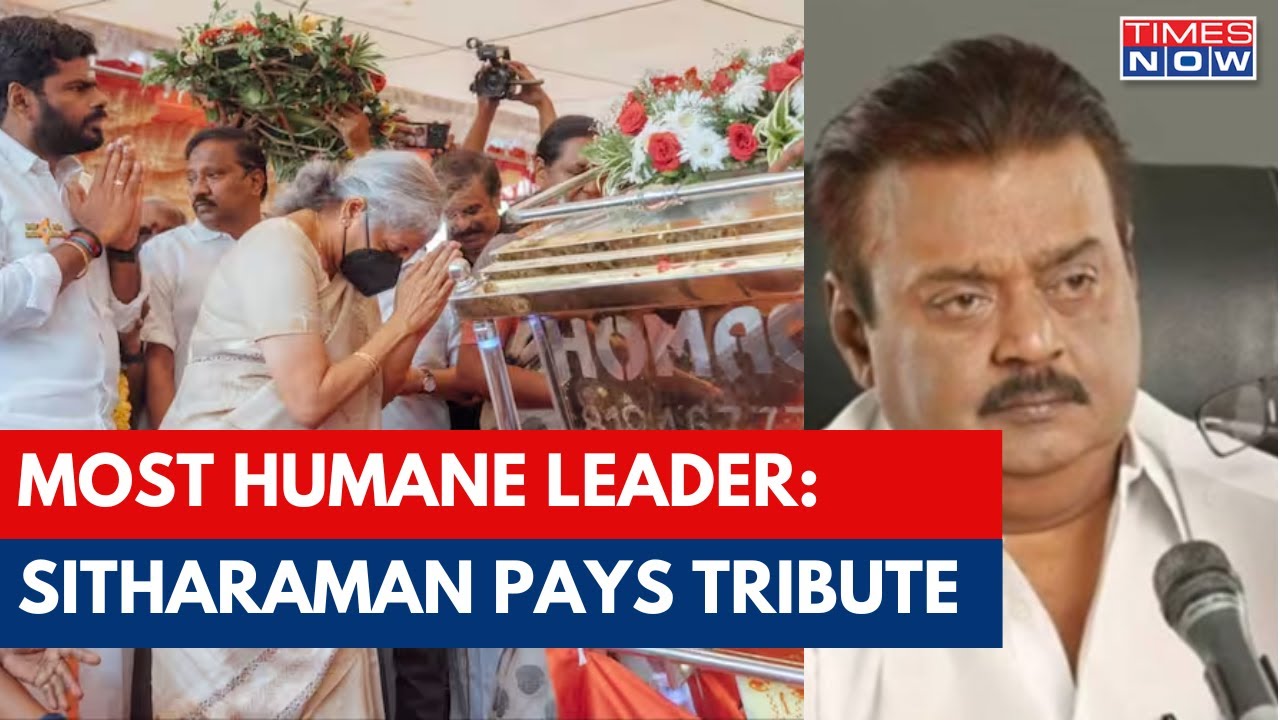 Captain Vijayakanth Death: Nirmala Sitharaman Pays Tribute, Calls Him Self-made, Upright Person