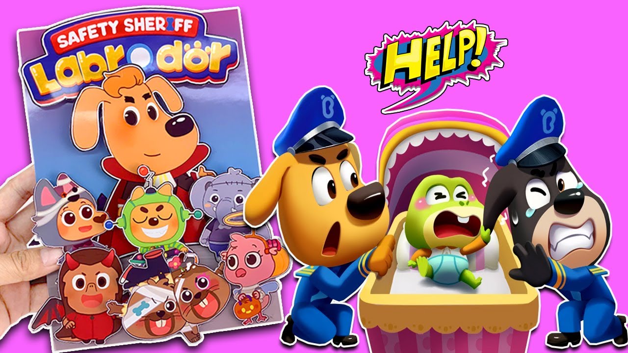 DIY Paper ❤️ Make Quiet Book Sheriff Labrador | Sheriff Labrador Rescue