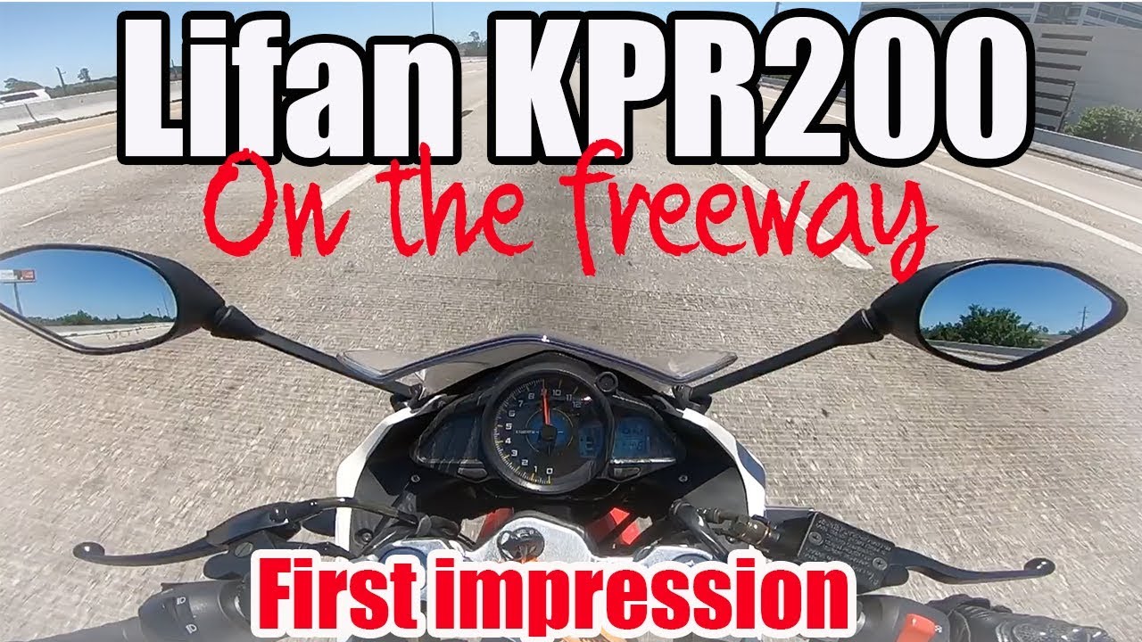 Lifan KPR200 First ride on the freeway , how capable is it? #KRP200 #Lifan